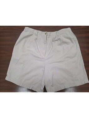 Capacity Khaki Pull On Bermuda Shorts Womens Size Large Minimalist Quiet Luxury
